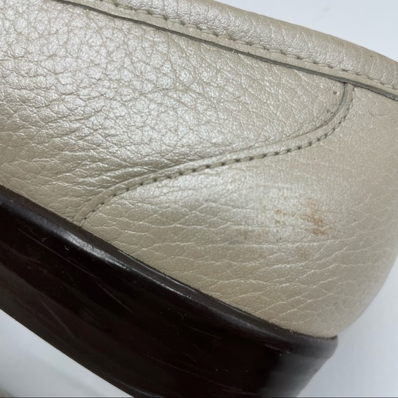 SAS Simplify Lusso Gold Loafers Flats Loafers Moc Tripad Comfort Leather Size 7N - Picture 11 of 16